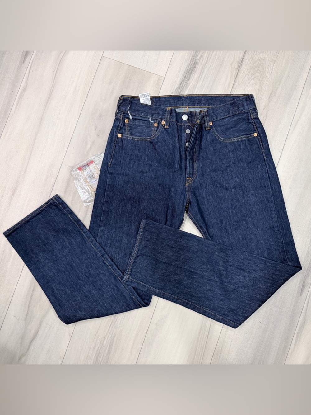 Levi's 501 Dark Blue Straight Leg mens Jeans